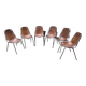 6 chaises Les Arcs Dalvera- Années 60