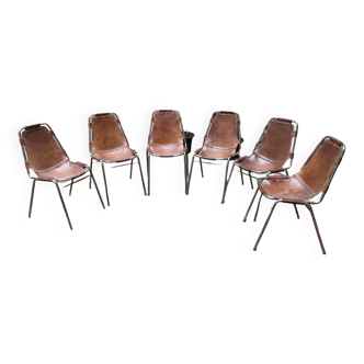 6 Les Arcs chairs - Charlotte Perriand - 1960s