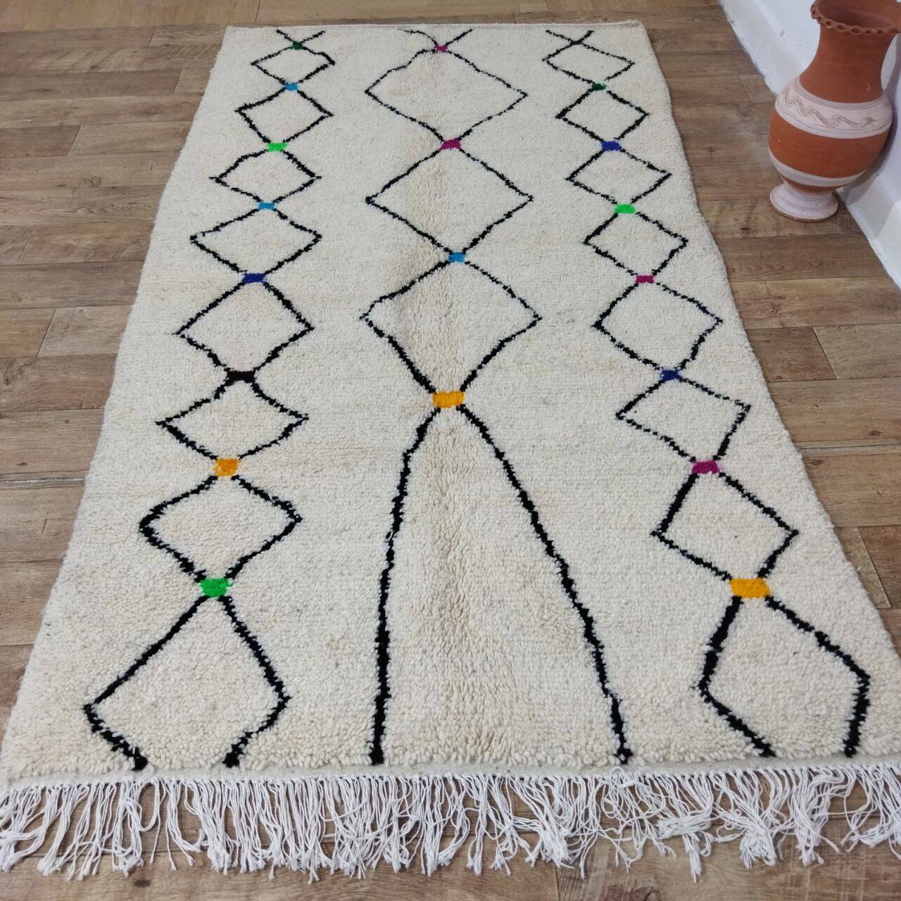 Handcrafted Moroccan Berber Rug 250 X 132 CM