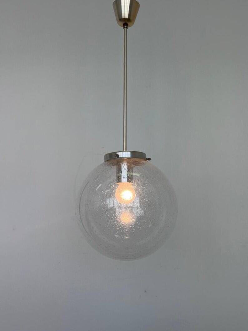 Pair of Design mid century art Glass pendants - Czechoslovakia, 1970s