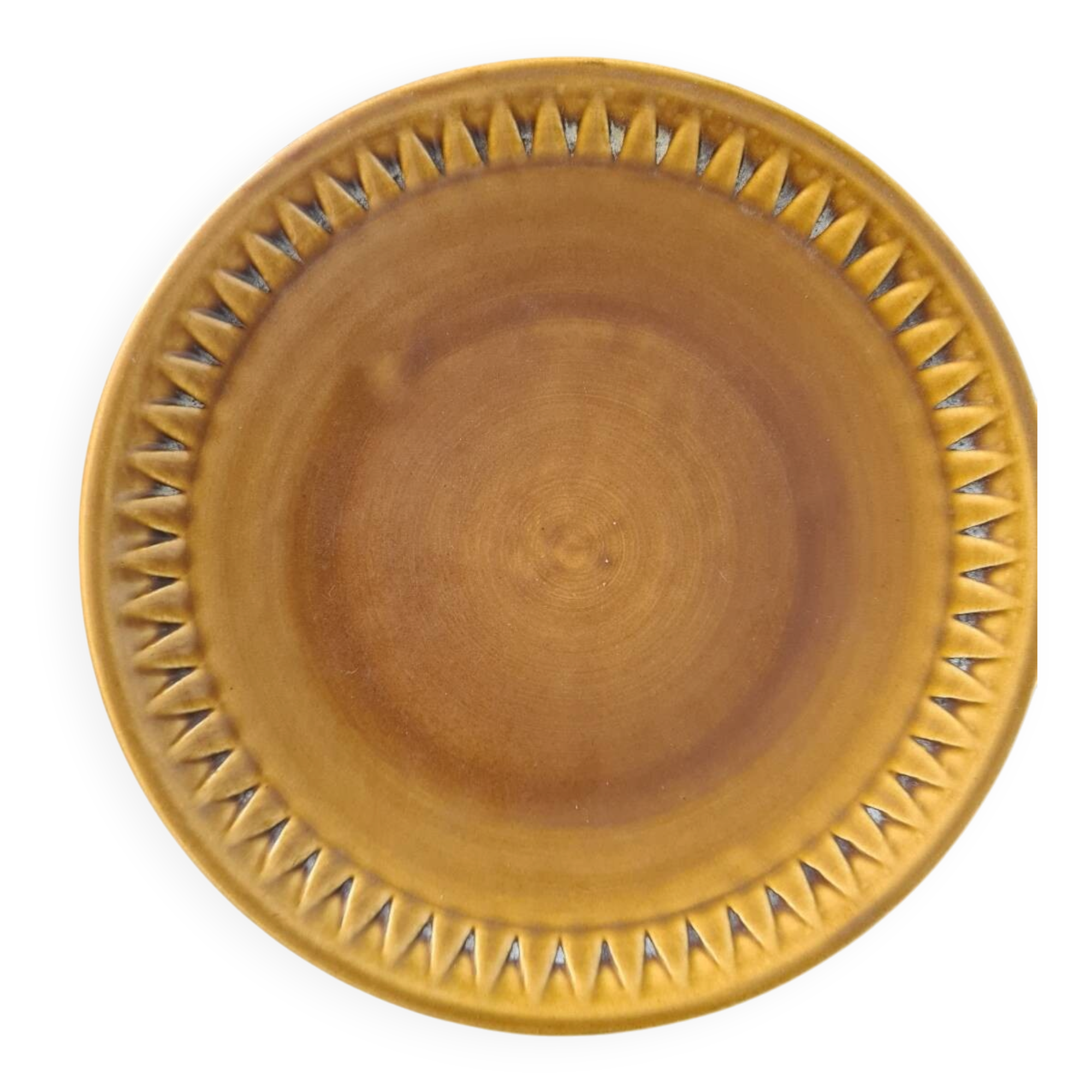 Vintage ceramic plate pair honey - Kera Vitral, Czechoslovakia