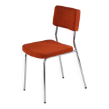 Vintage orange velvet chair, 1970