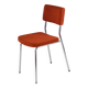 Chaise vintage velours orange, 1970