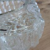 Applique/ plafonnier ancien en verre moulé