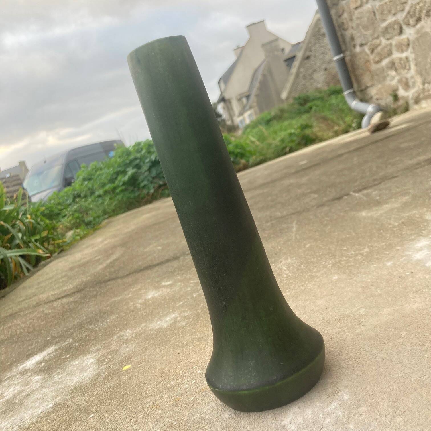 Vitrified ceramic vase