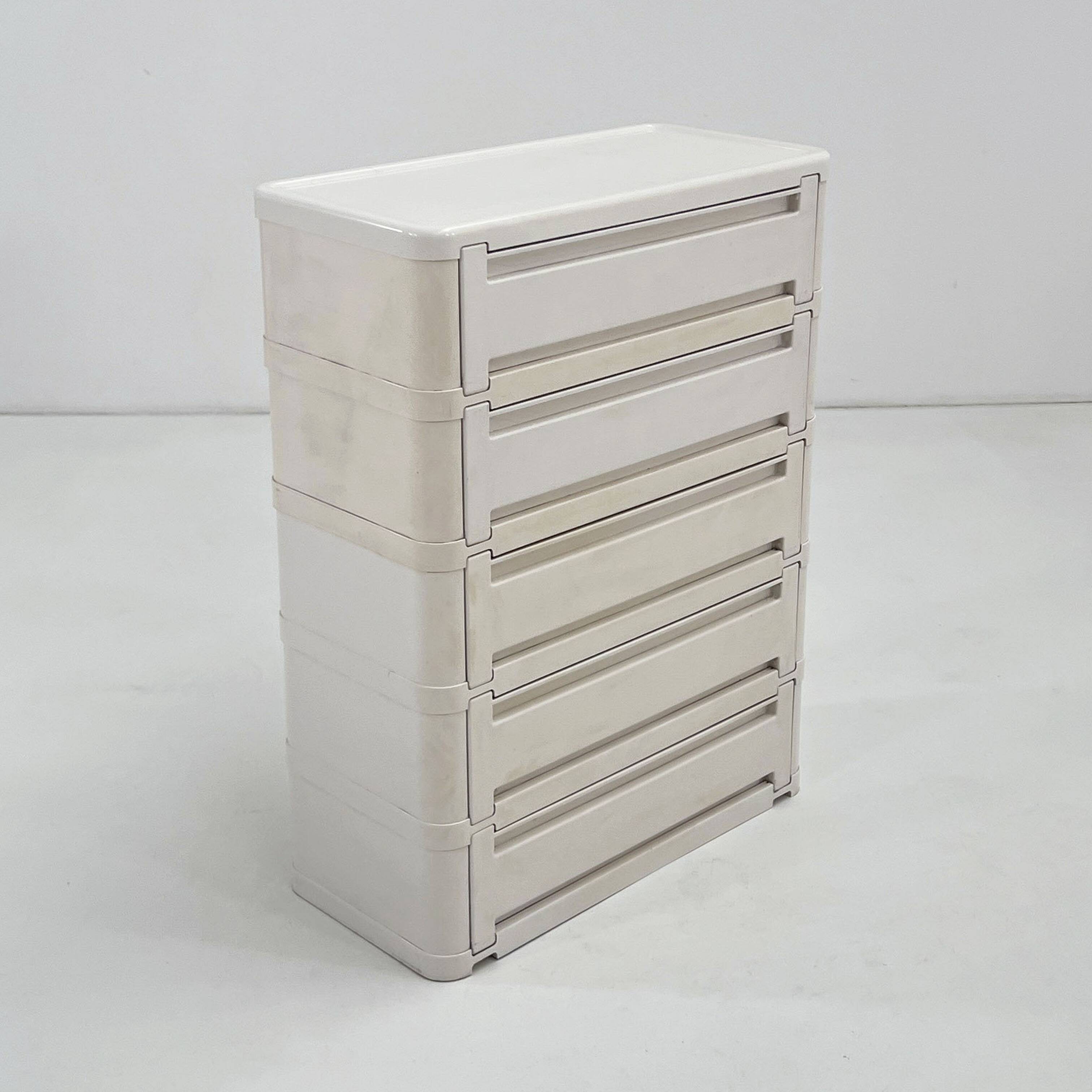 White cabinet model "4964" by Olaf Von Bohr for Kartell, 1970