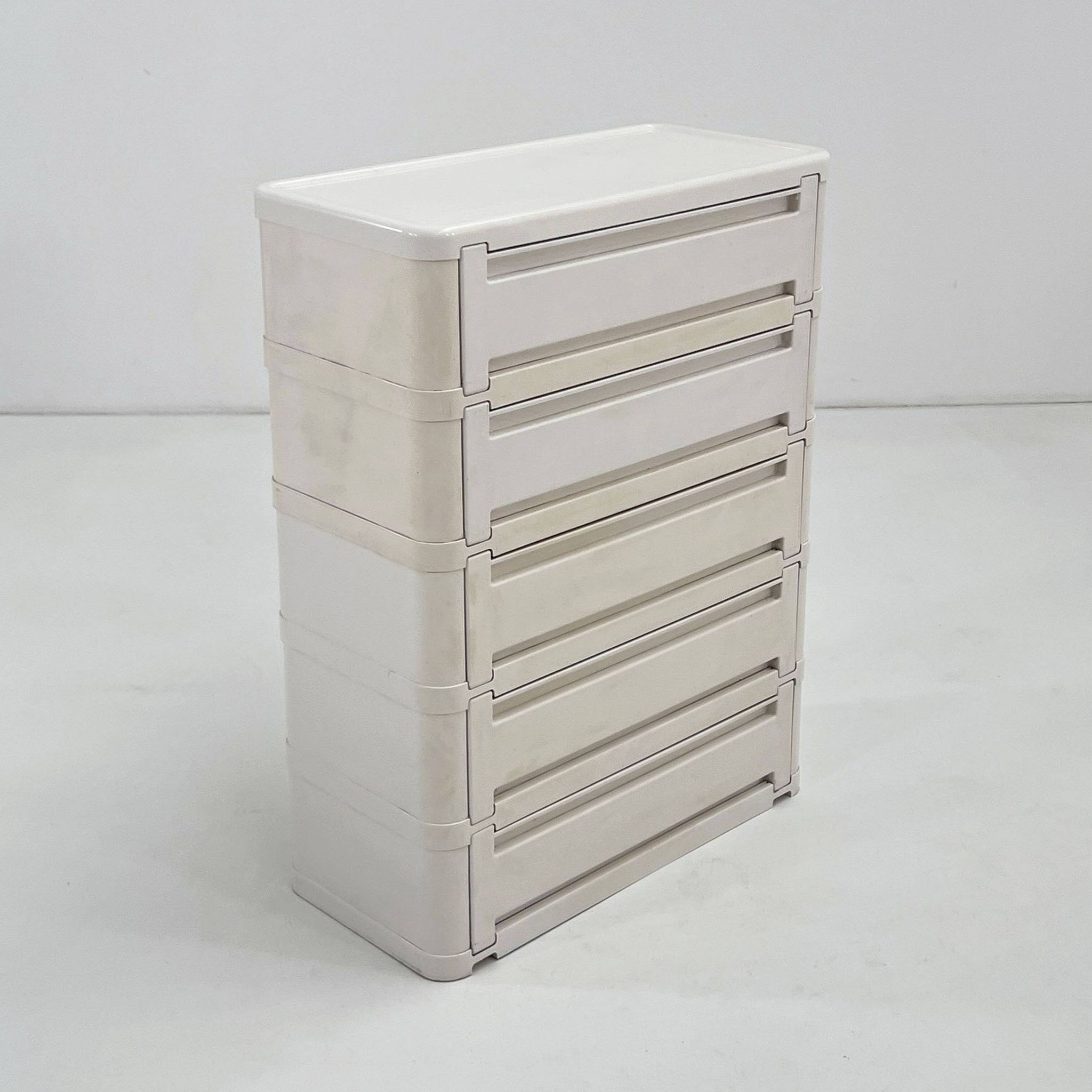 White cabinet model "4964" by Olaf Von Bohr for Kartell, 1970