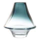 Scandinavian brown glass vase Lennart Andersson for Gullaskruf