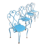 Old wrought iron garden furniture