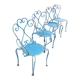 Old wrought iron garden furniture