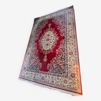Grand tapis ornementé pure laine, style persan, 300 x 420
