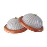 Pair of vintage wall lamps by Massive Belgium 1960