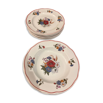 Service assiettes Sarreguemines
