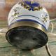 Lampe ancienne en faïence attribuée à Gien – décor Renaissance