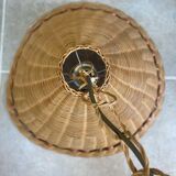 Vintage wicker pendant light