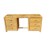 Homemade bamboo desk