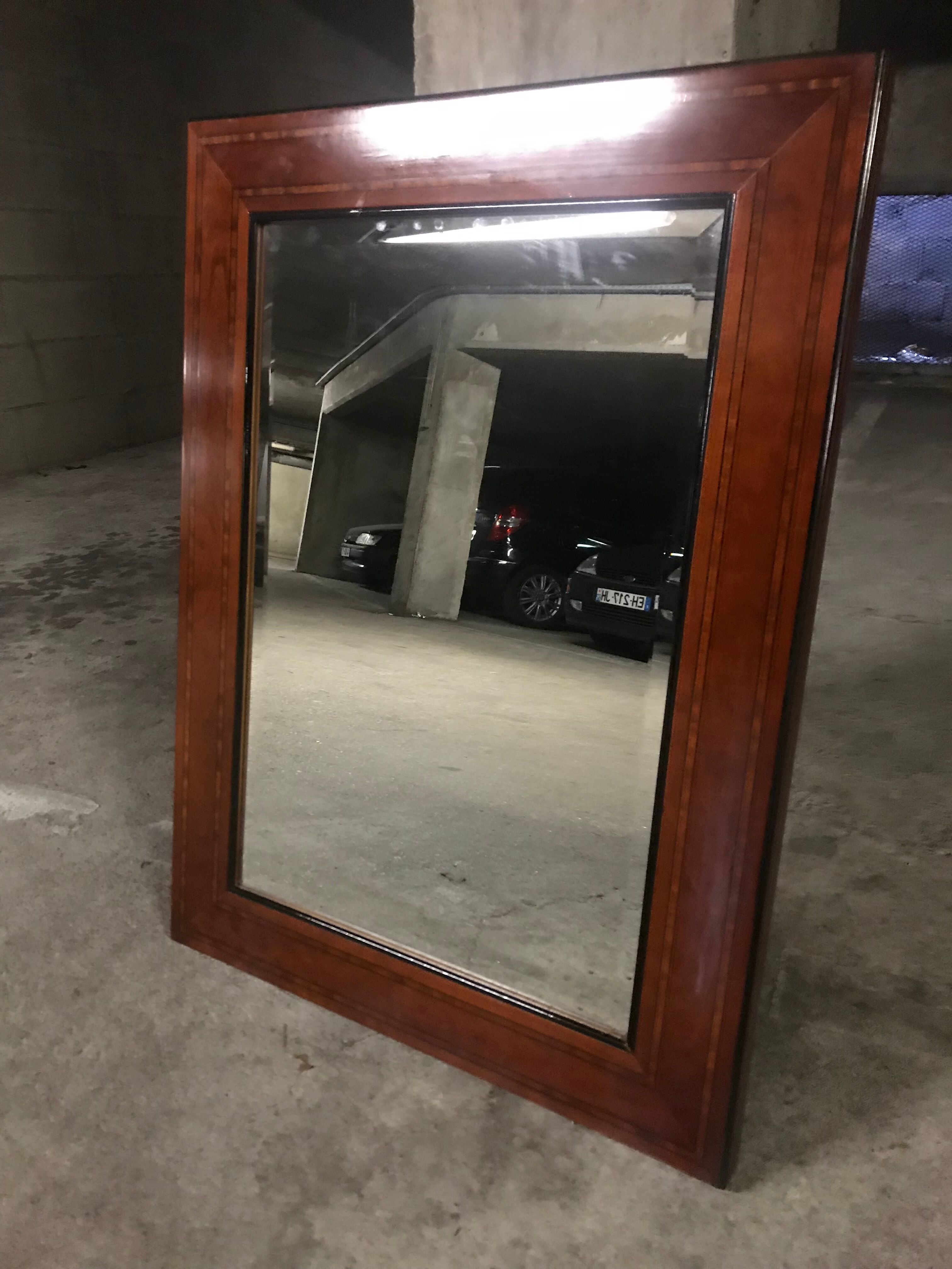 English style mirror wood 60x81cm