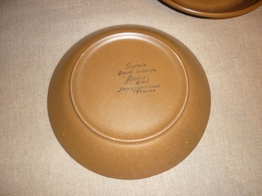 2 Savoie Sarreguemines soup plates