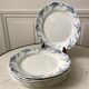 set of dessert plates in K&G Lunéville Iron Earth model "Angèle" late 19th century