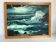 Marine painting of a rough sea, oil on canvas, signed.