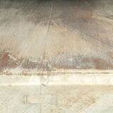 Monastery farmhouse table in walnut, natural patina, vintage style
