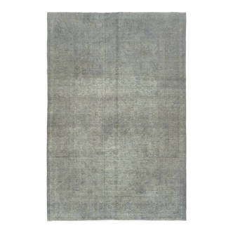 Handmade oriental contemporary 1980s 284 cm x 418 cm grey wool carpet