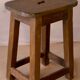 Old Burmese teak workshop stool