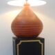 Vintage terracotta lamp, unique piece, by ceramist in Paris