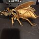 Ancien cendrier insecte en laiton dorée vintage cendrier mouche