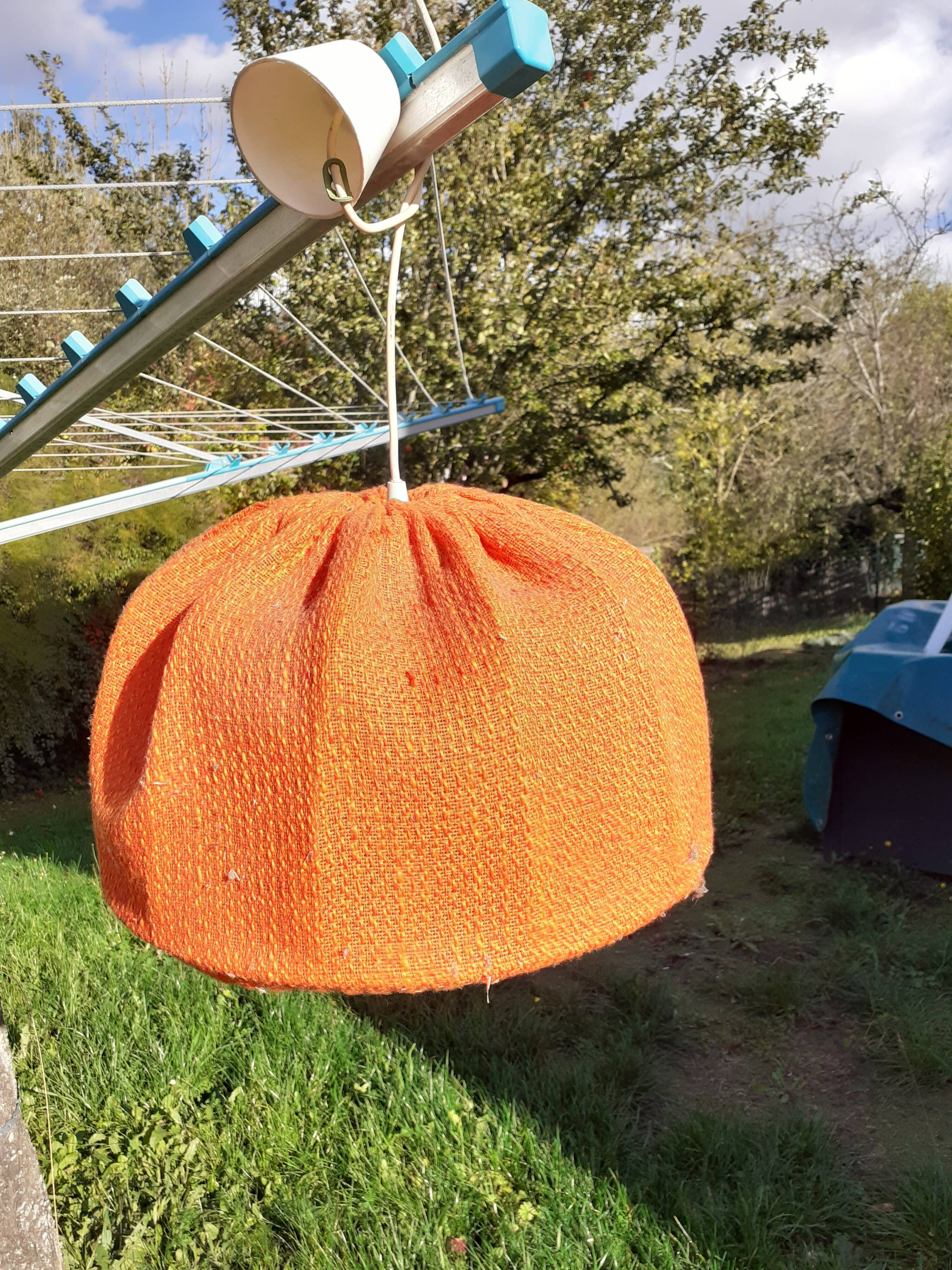 Vintage orange lampshade