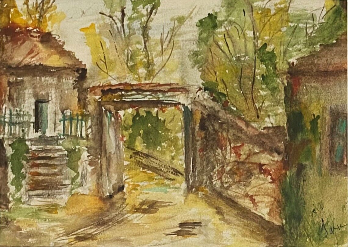 Painting by Raya Safir The Court 1975