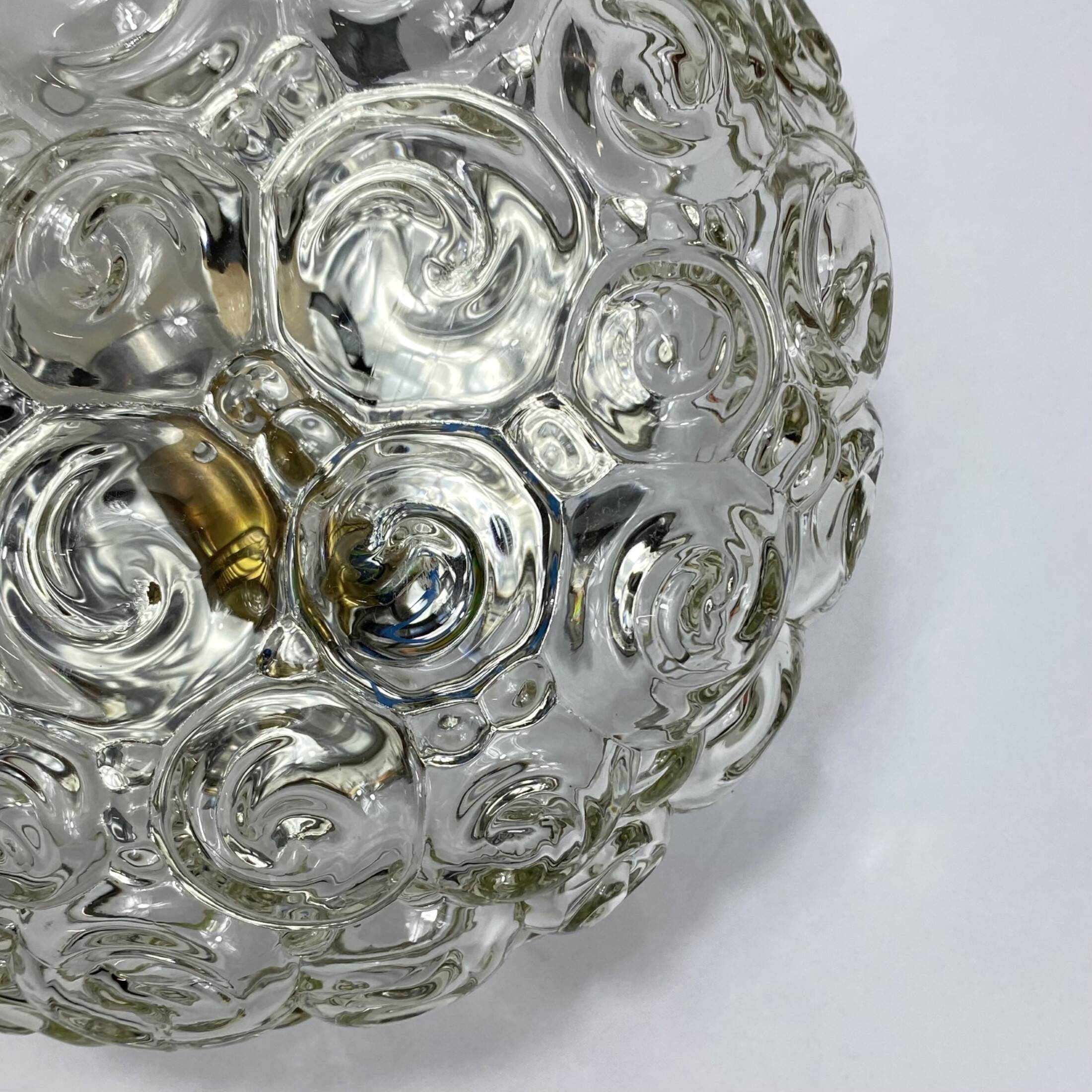 Applique murale ou plafonnier escargot Héléna Tynell luminaire vintage