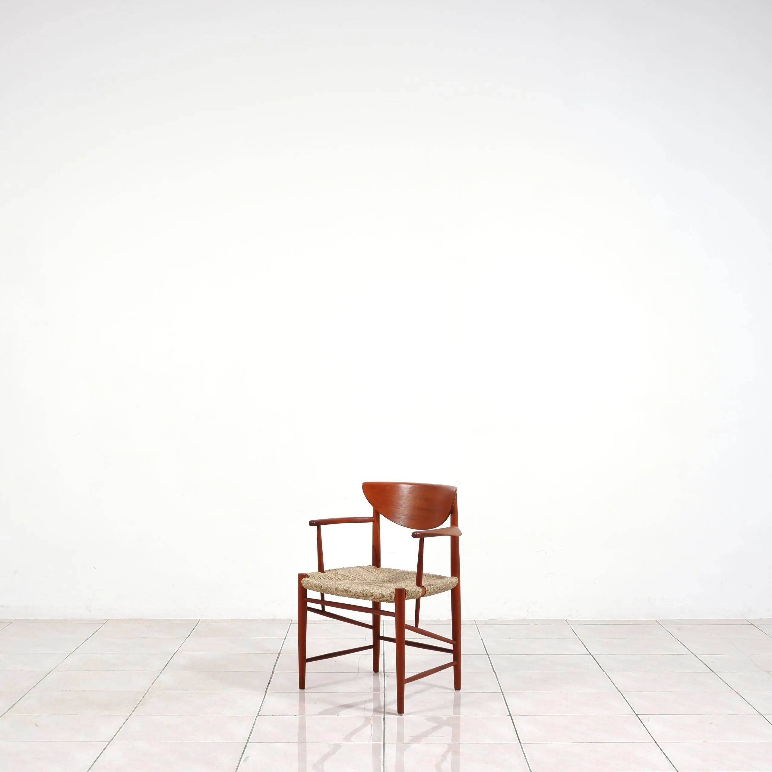 Set of model '317' & '316' by Hvidt & Molgaard-Nielsen for Søborg, fresh weaving