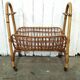 Porte revues vintage rotin et bambou