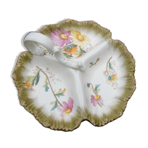 Plat à compartiments en porcelaine