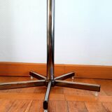 Space age 1970 coat rack in chromed metal and Bakelite