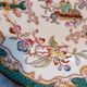 Set of 6 earthenware plates from Sarreguemines, Minton model 248.