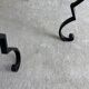 Wrought iron side table
