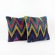Set of 2 vintage kilim cushion covers 48x51 cm