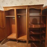 Louis xv style wardrobe in solid cherry trees