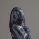 Sculpture de sirène en céramique bleue, 1920