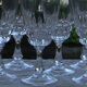 Set of 6 white wine glasses in arques crystal. pompadour model.