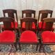 Set of 6 Empire Gondola chairs - Louis XVI in mahogany