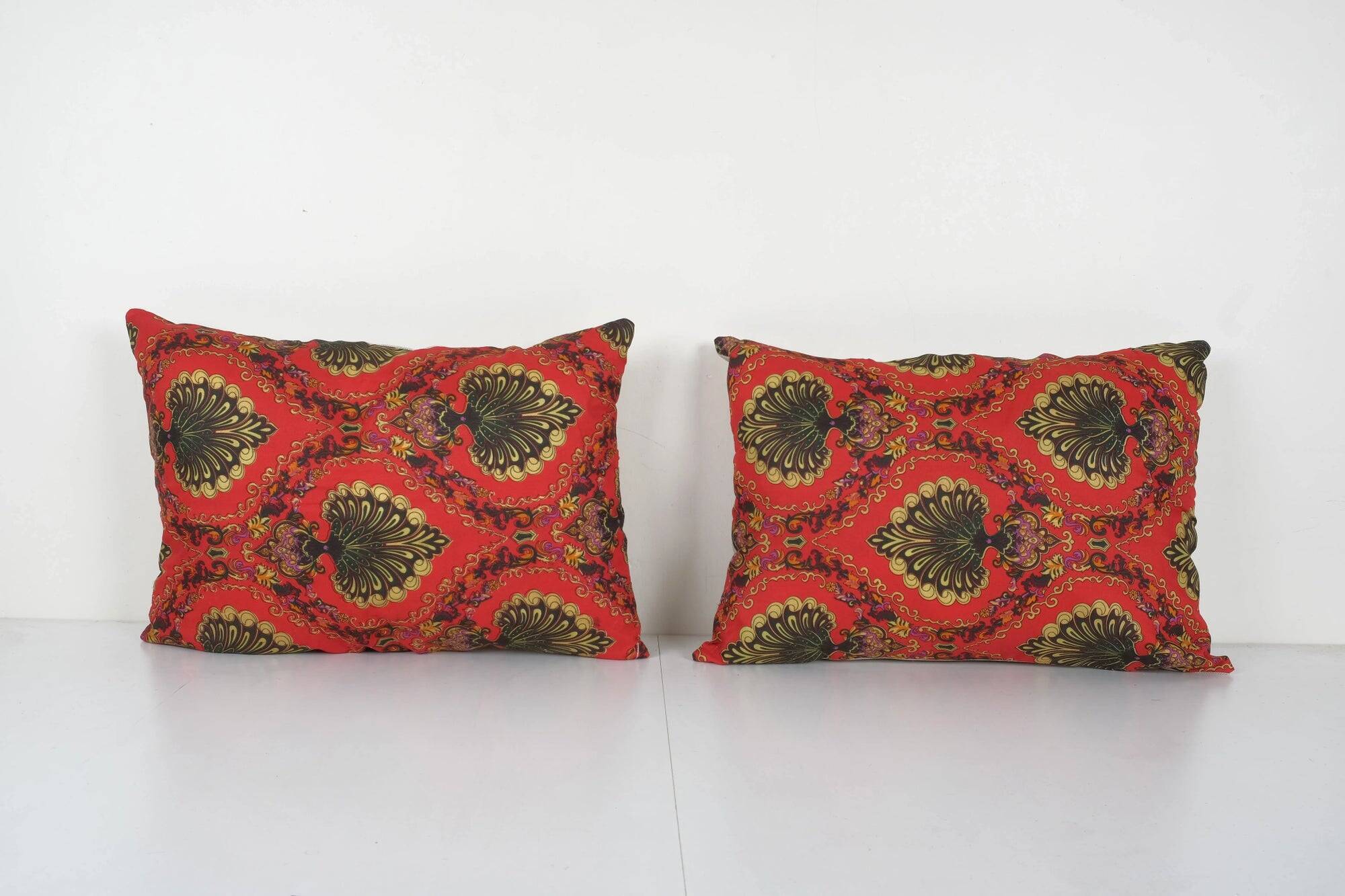 Set of 2 vintage Turkish cushion covers 43x61 cm