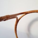 Children's rattan coat rack