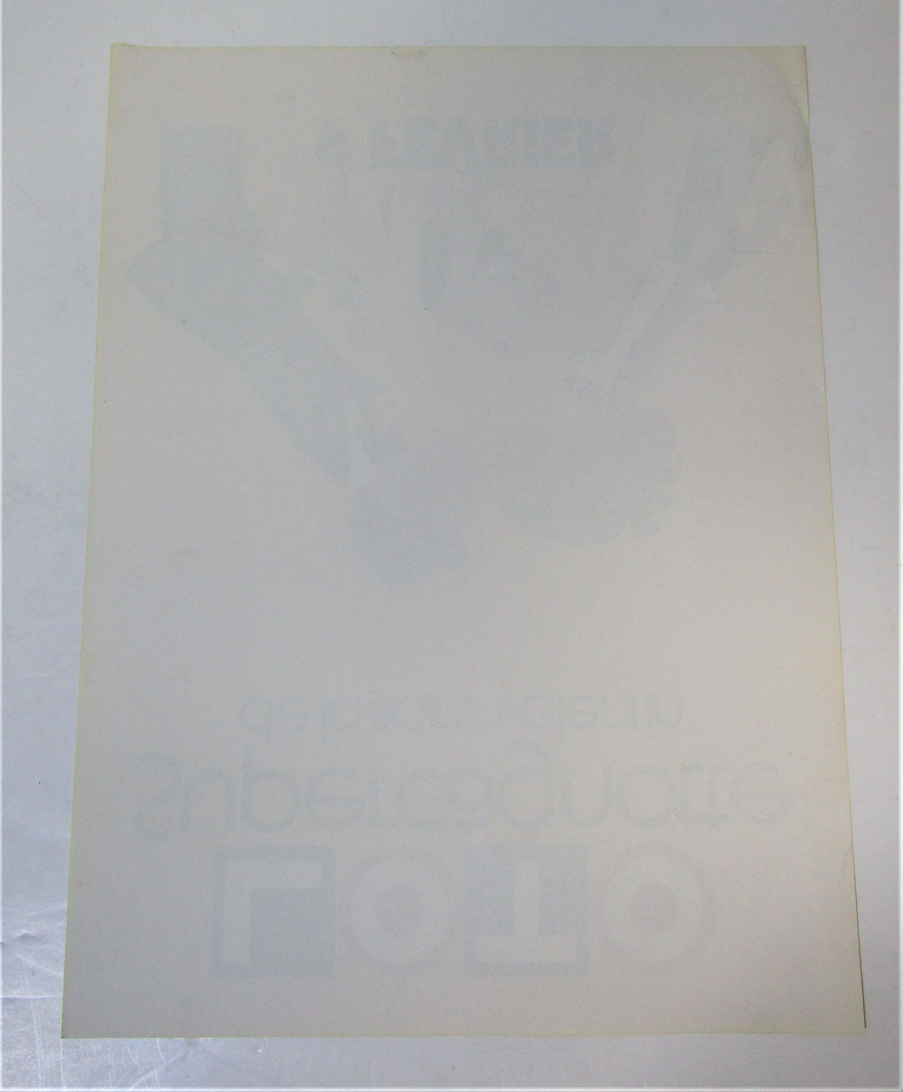 Kiraz poster Valentine's National Lottery vintage 70/80s