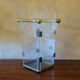 Umbrella stand in brass and clear lucite / plexiglass, 1960s