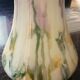 Large vase, blown glass with colored inclusions, Murano design from the 80s