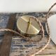 Vintage suspension lamp in white opaline electrified to nine
