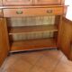 Two-piece sideboard in varnished pine